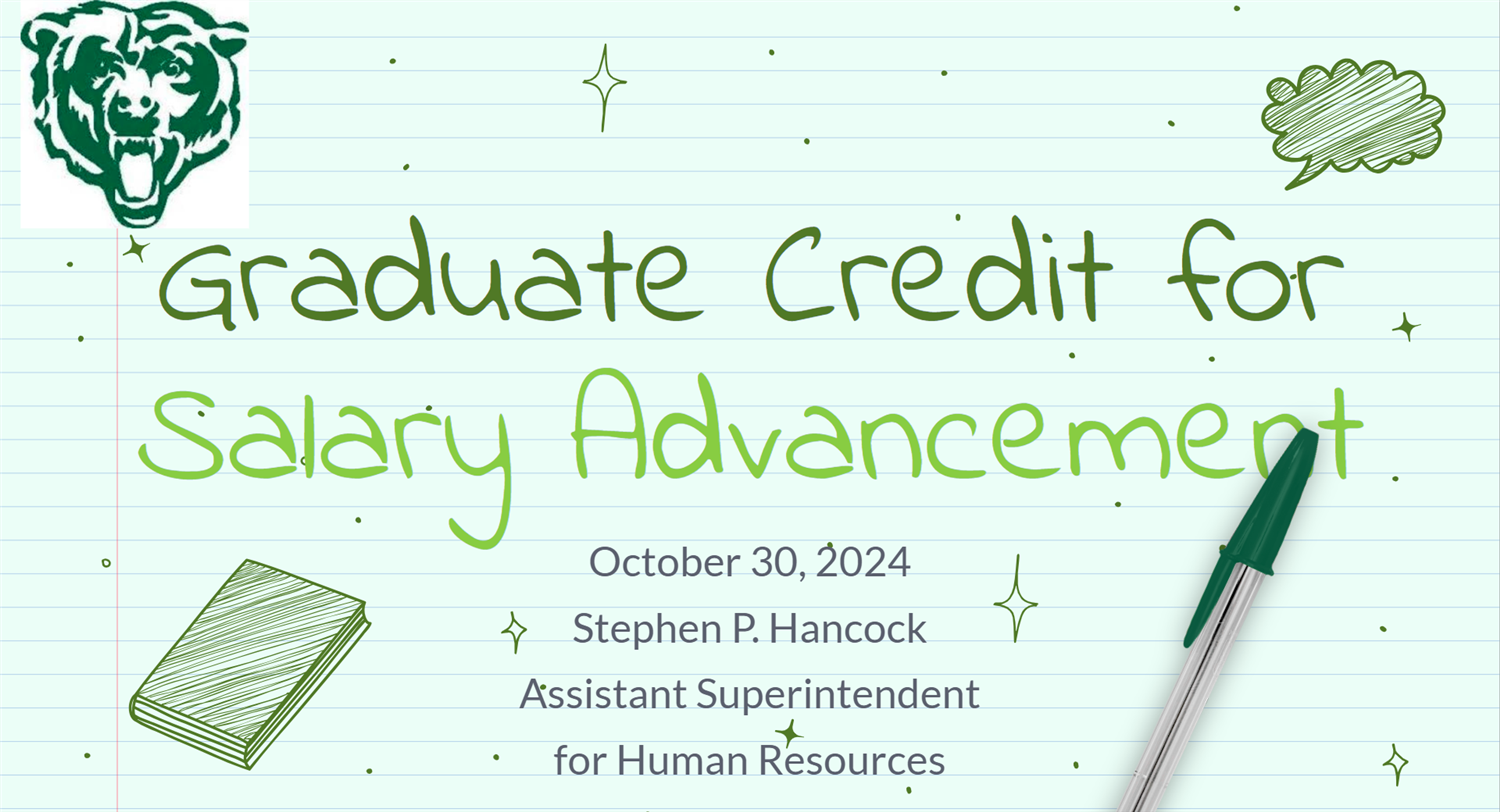 Graduation Credit for Salary Advancement presentation