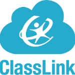 Blue cloud with the word ClassLink underneath it. 